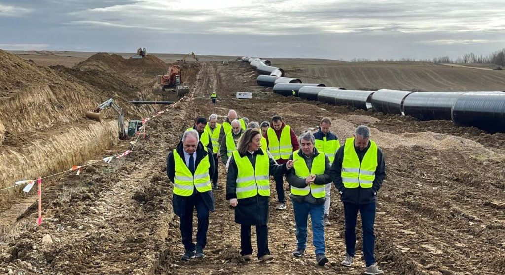 La modernización de 2.300 hectáreas de regadío de los canales del Bajo Carrión alcanza ya el 42% de ejecución