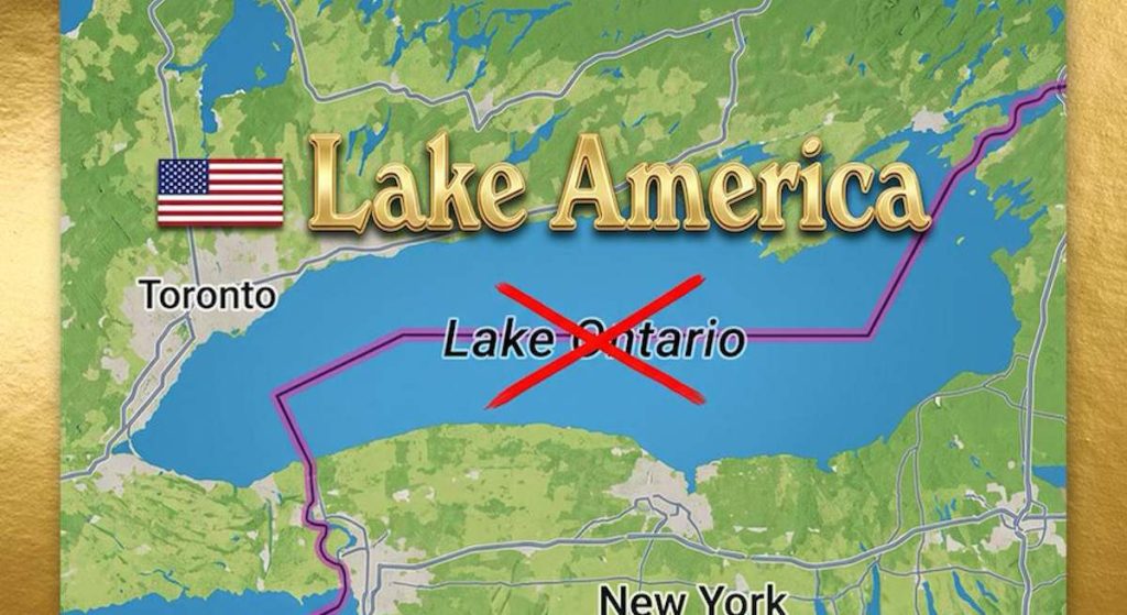 Trump se lanza a por el mapamundi: ordena cambiar el nombre del Lago Ontario y amenaza con cambiar también el del Océano Atlántico
